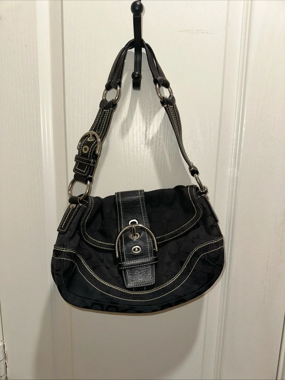 Coach 10603 Vintage Soho Black Signature Jacquard bag